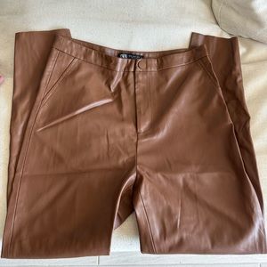 Zara | Pleather Pants | Size XL